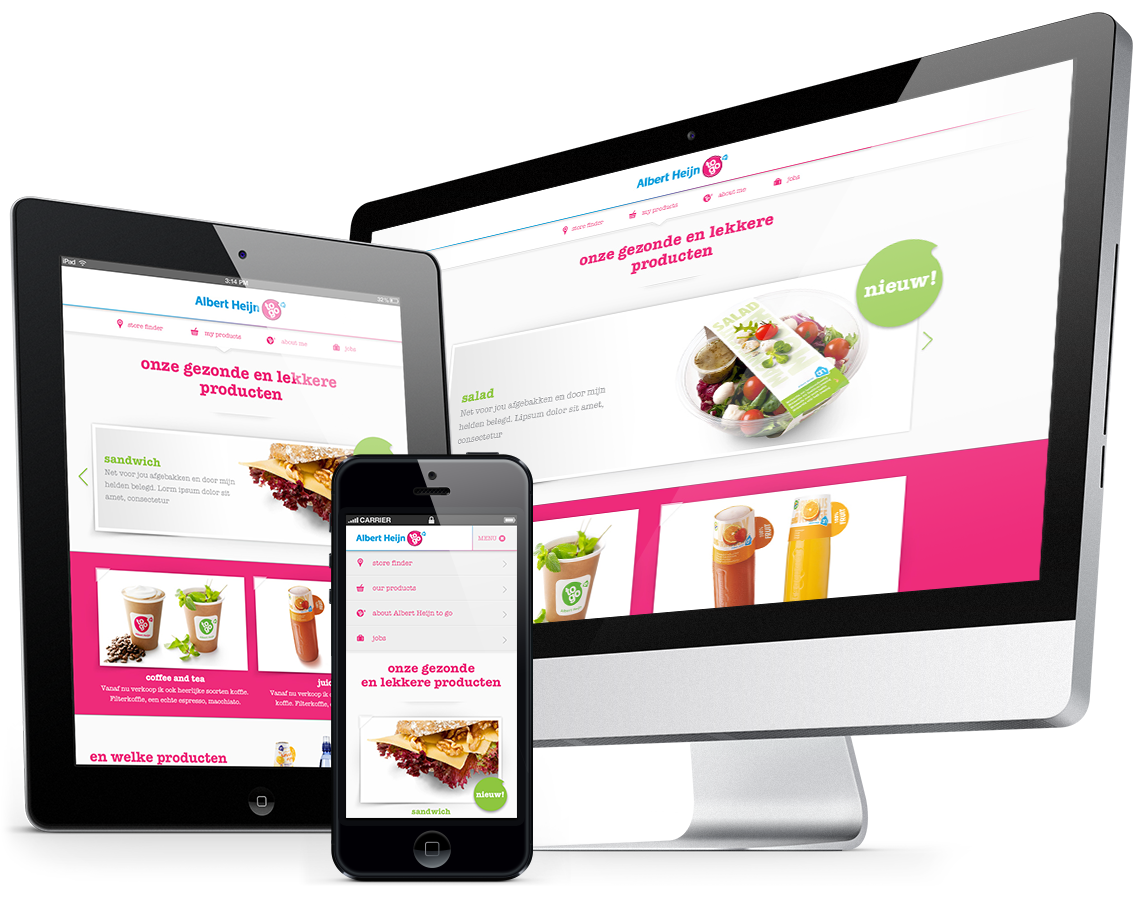 responsive web design transparent